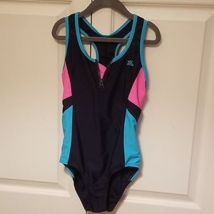 ZeroXposur one piece girl's bathing suit/coverup